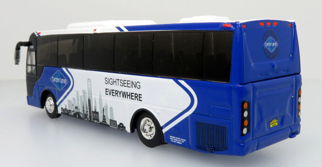 Iconic Replicas Temsa TS35E Gray Line Tour New York City Bus 87-0361