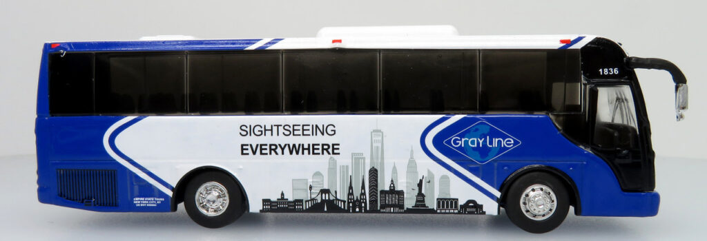 Iconic Replicas Temsa TS35E Gray Line Tour New York City Bus 87-0361