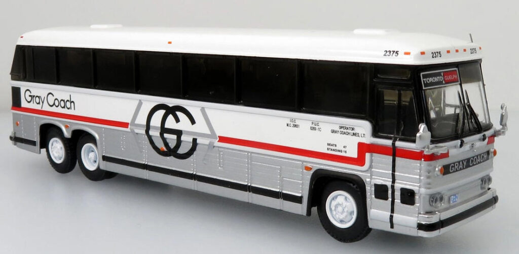 MCI MC9 Gray Coach Canada Iconic Replicas
