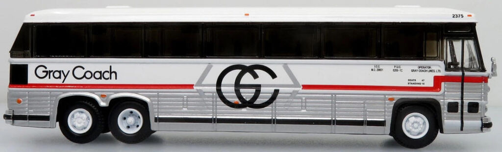 MCI MC9 Gray Coach Canada Iconic Replicas