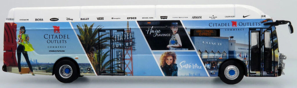New Flyer Xcelsior Transit Bus XN40 Citadel Outlets Iconic Replicas