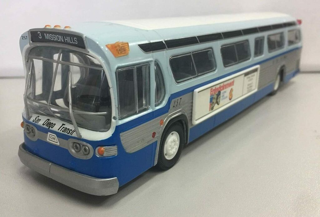 Corgi Fishbowl Bus San Diego Transit, San Diego California C54501