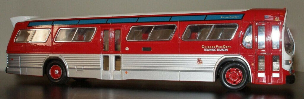 Corgi Fishbowl Bus Chicago Fire Department Training Bus C54314