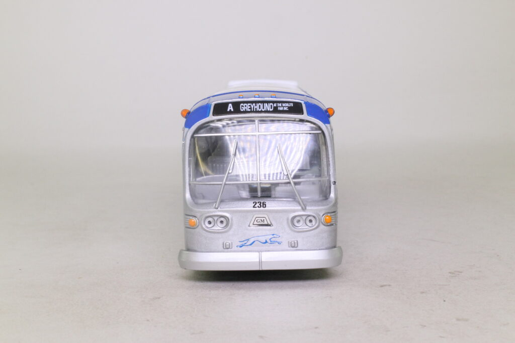 Corgi Fishbowl Bus Greyhound World's Fair New York City with back door C54503