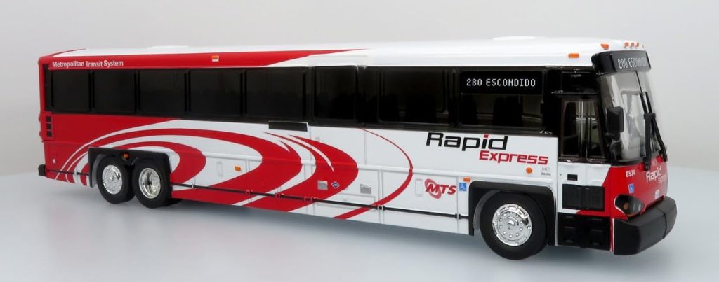 Iconic Replicas MCI D4500CT Coach Bus San Diego 50-0539