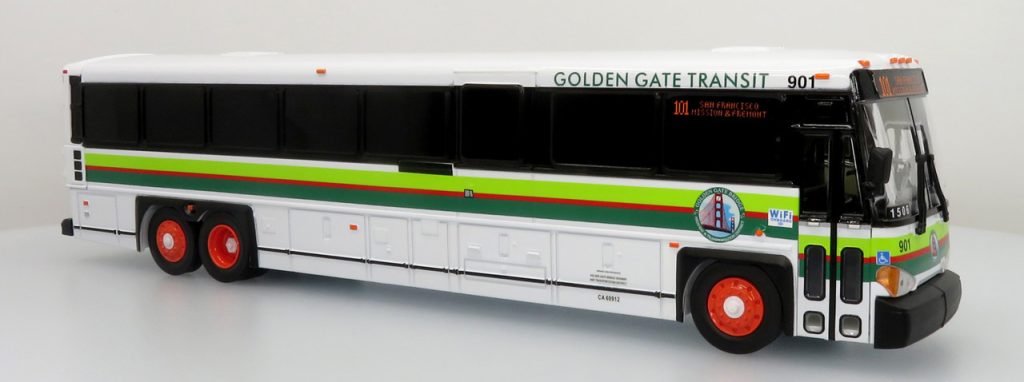 MCI D4500CT Coach Bus Golden Gate Transit 50-0540