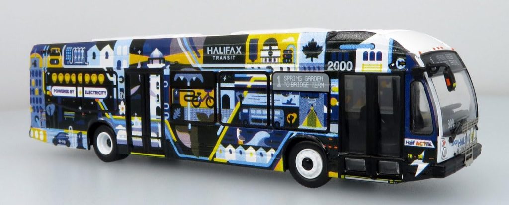 Iconic Replicas Nova LFSE Transit Bus Helifax Transit Canada 87-0564