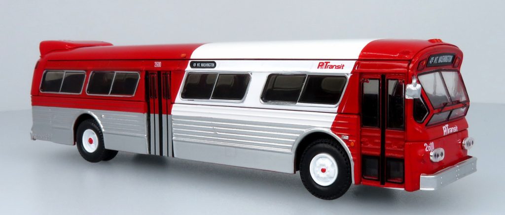 Iconic Replicas Flxible 53102 Fishbowl Transit Bus Pittsburgh 87-0601