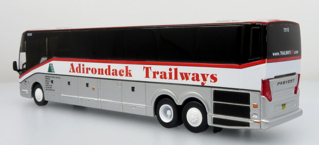 Iconic Replicas Prevost H345 Coach Bus Adirondack Trailways 87-0419