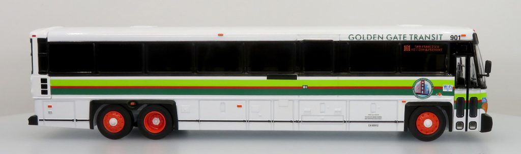 MCI D4500CT Coach Bus Golden Gate Transit 50-0540