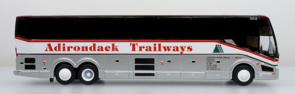 Iconic Replicas Prevost H345 Coach Bus Adirondack Trailways 87-0419