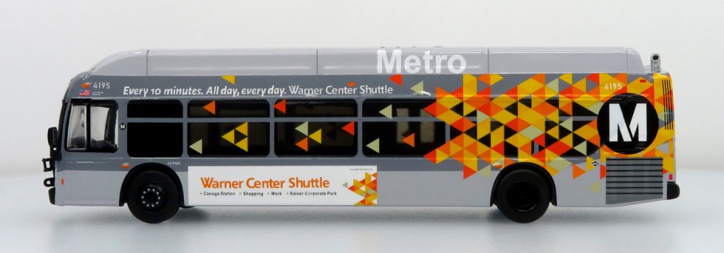 Iconic Replicas New Flyer Xcelsior LA Metro-Warner Center Shuttle 87-0534