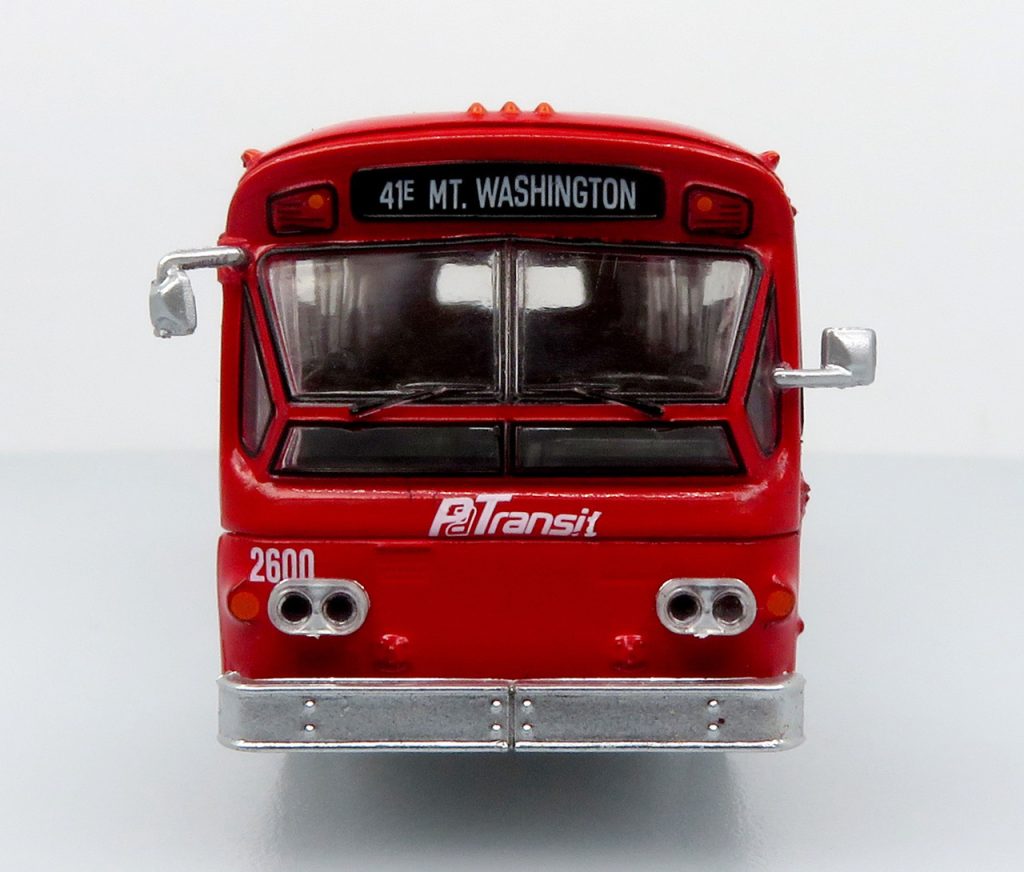 Iconic Replicas Flxible 53102 Fishbowl Transit Bus Pittsburgh 87-0601