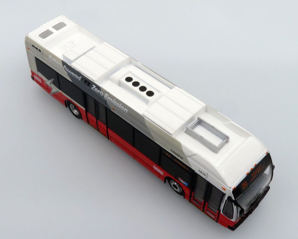 Iconic Replicas Nova LFSE Transit Bus Muni, San Francisco CA 87-0503