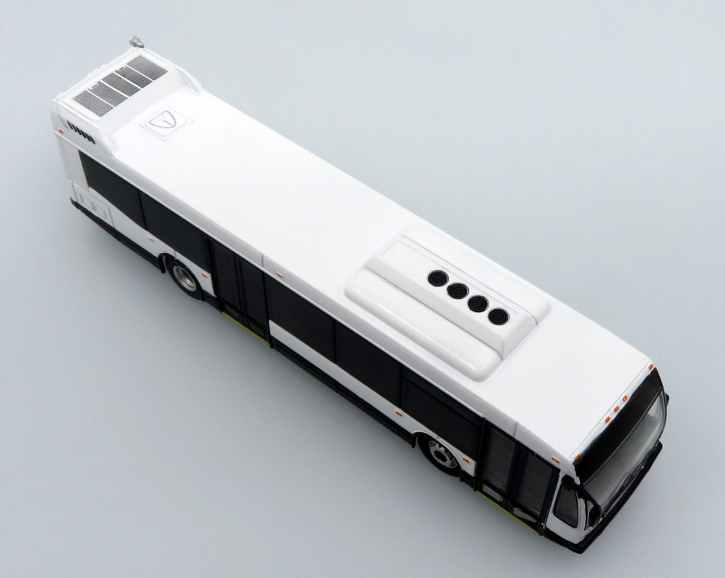 Iconic Replicas Nova LFSD Transit Bus Blank/White 87-0502