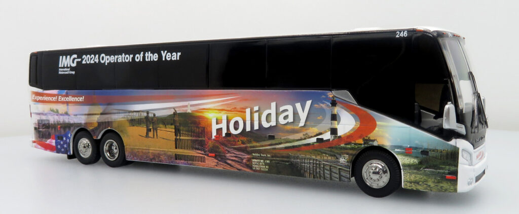 Iconic Replicas Prevost H345 Coach Bus Holiday Tours-IMG 2024 Operator of the year 64-0615