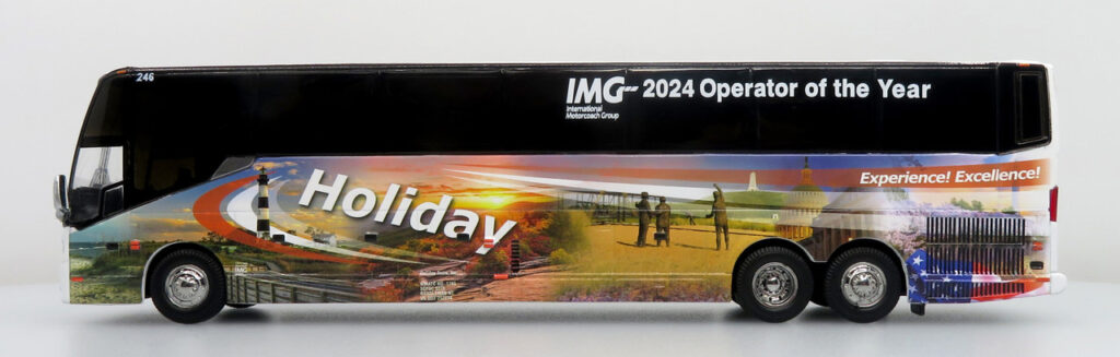 Iconic Replicas Prevost H345 Coach Bus Holiday Tours-IMG 2024 Operator of the year 64-0615