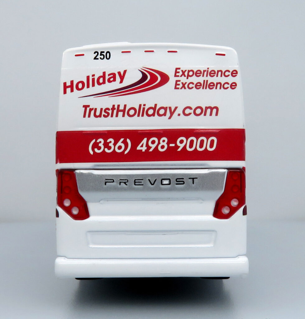 Iconic Replicas Prevost H345 Coach Bus Holiday Tours 64-0616