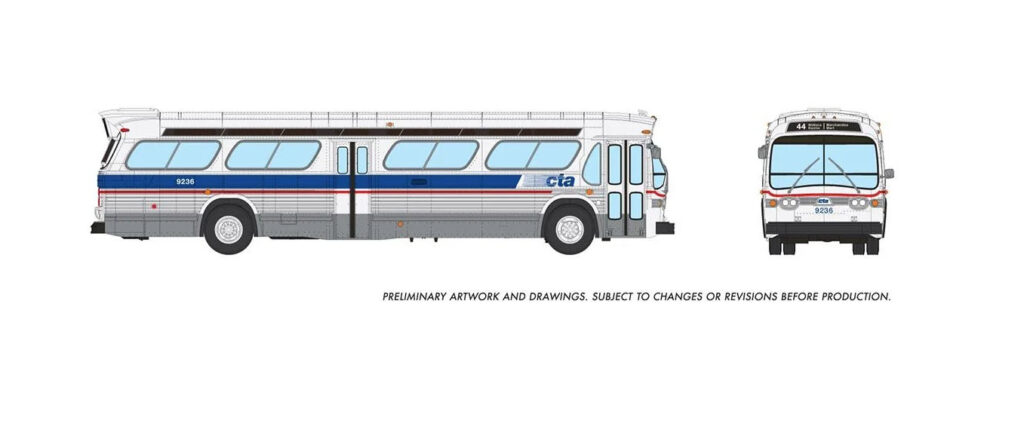 Rapido GM Fishbowl Transit Bus CTA-Chicago 753139