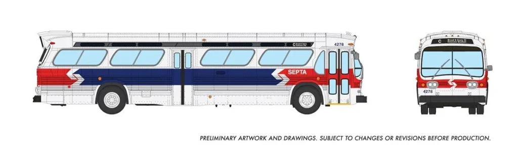 Rapido GM FIshbowl Transit Bus Septa 753162