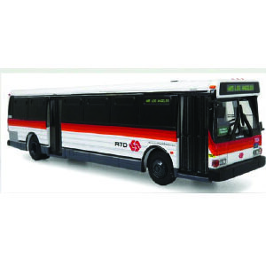 Grumman 870 diecast bus RTD Los Angeles California Iconic Replicas