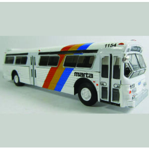 Iconic Replicas Flxible 53102 Fishbowl Bus Marta-Atlanta Georgia 87-0285