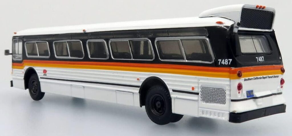 Iconic Replicas Flxible Fishbowl Bus RTD Los Angeles California 87-0282