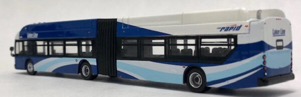 New Flyer Xcelsior Articulated bus Laker Line Grand Rapids, MI 1/87 Scale Iconic Replicas
