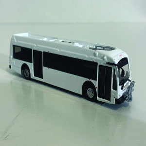 Iconic Replicas Proterra Blank White Bus