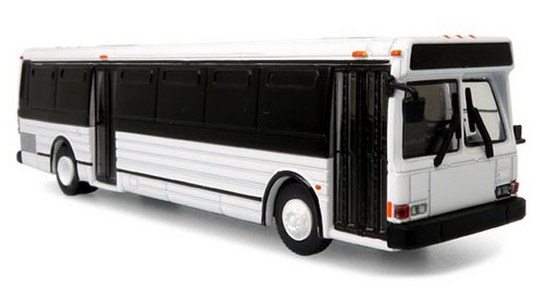 Grumman 870 diecast bus Iconic Replicas Blank White