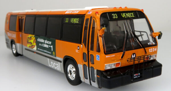 Iconic Replicas TMC RTS Transit Bus LA Metro Los Angeles California 87-0398