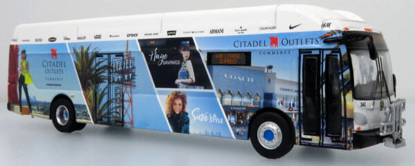 New Flyer Xcelsior Transit Bus XN40 Citadel Outlets Iconic Replicas