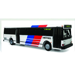 Grumman 870 model bus Houston Metro Iconic Replicas