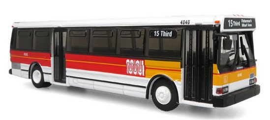 Grumman 870 Diecast Bus Muni San Francisco California Iconic Replicas
