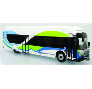 New Flyer Xcelsior XN40 Aerodynamic Foothill Transit, California 1/87  Scale-HO Scale Iconic Replicas
