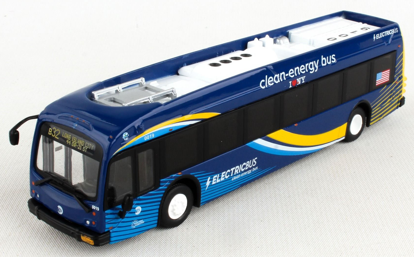 Now Available! Proterra Electric Bus MTA NYC Transit 1/87 Scale-HO 