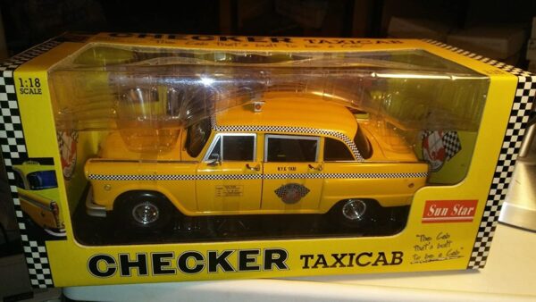 New York City Checker Taxi Cab Sunstar 2501 1-18 Scale