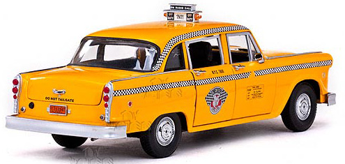 New York City Checker Taxi Cab Sunstar 2501 1-18 Scale