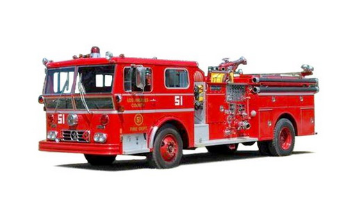 Ward LaFrance Ambassador P80 Fire Engine: LACoFD Engine 51 (50-0437) 