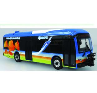 Iconic Replicas BYD Transit Bus Los Angeles California 87-0440