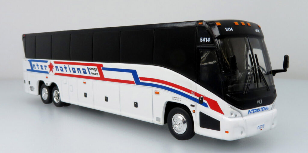 Iconic Replicas MCI 4500 Coach Bus International Stage Lines Richmond, BC Canada 87-0466