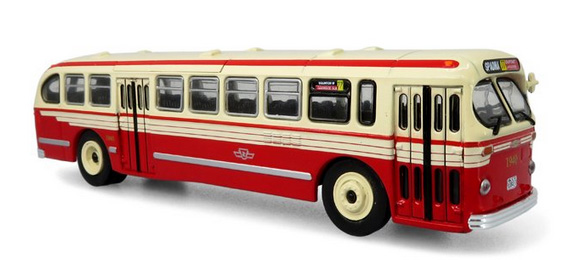 Iconic Replicas ACF Brill Transit Bus TTC Toronto 87-0373