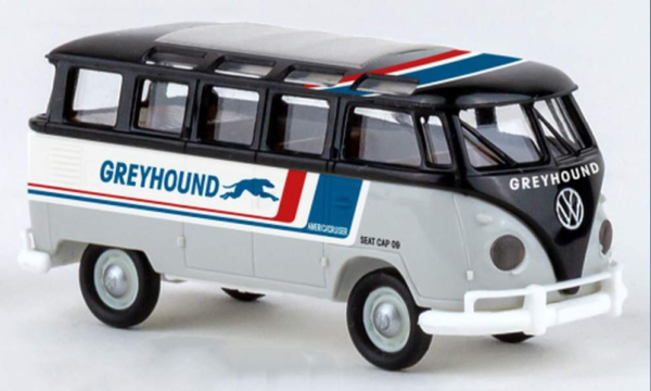 1:87 1960 VW T1b Samba Window Bus "Greyhound Americruiser"