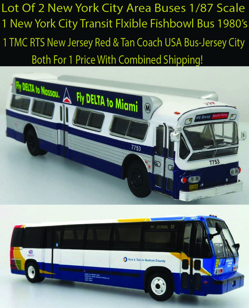 New York City bus Deal-New York City Transit and TMC RTS NJ Coach USA Iconic Replica