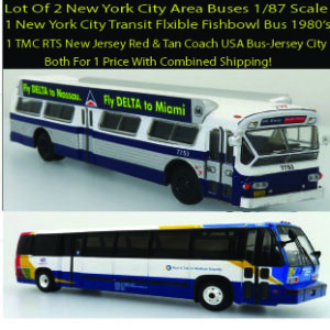 New York City bus Deal-New York City Transit and TMC RTS New Jersey Coach USA Iconic Replicas