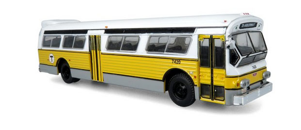Iconic Replicas Flxible Fishbowl/New Looks Transit Bus 53102 Boston T MBTA 87-0453