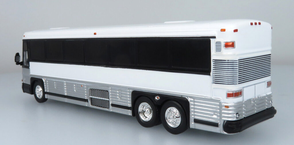 Iconic Replicas MCI D4000 Coach Bus Blank/White and Ready For your Own Livery 87-0483
