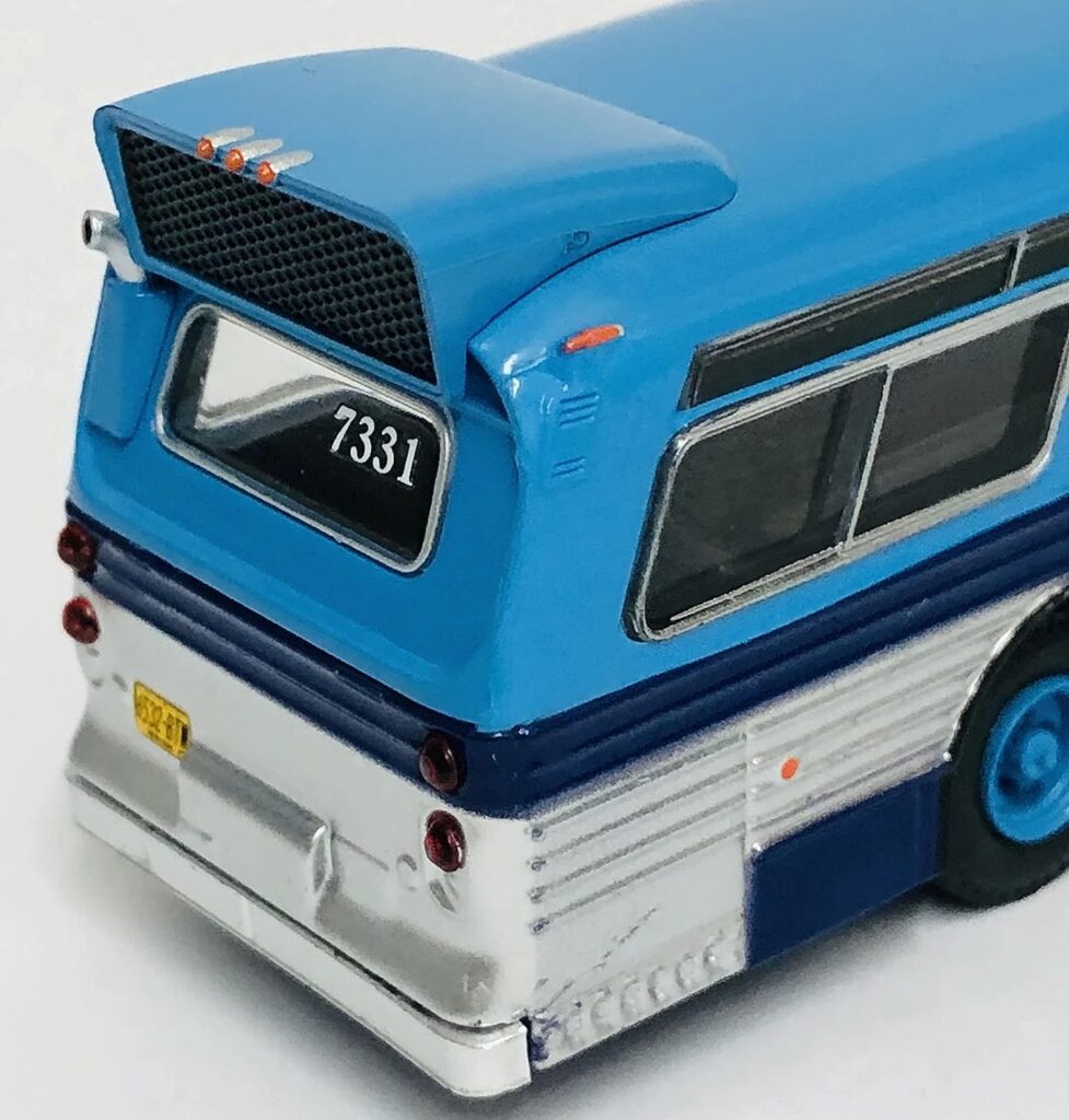 Iconic Replicas Flxible Fishbowl New Looks Transit Bus 53102 New York City Transit Authority 2 Tone Blue 87-0238