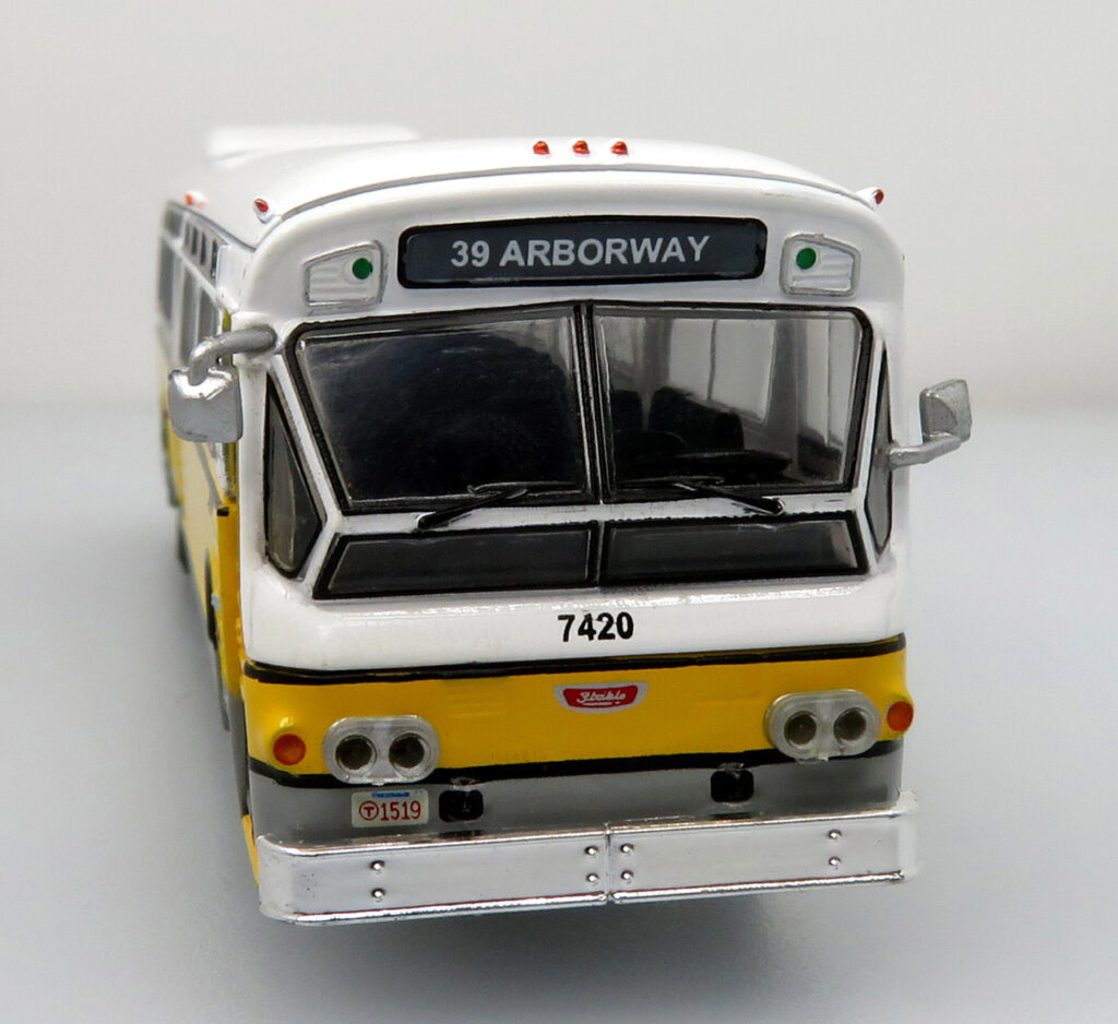 Iconic Replicas Flxible Fishbowl Transit Bus 53102 Boston T MBTA 87-0453