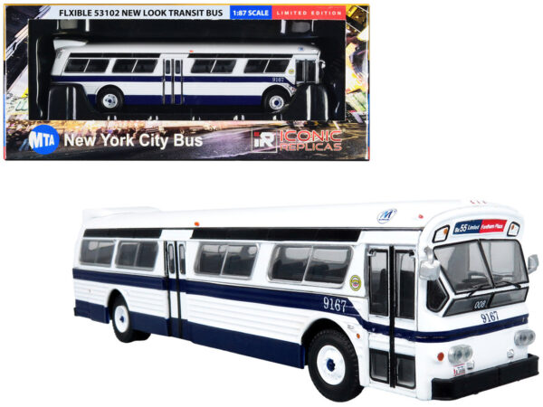 Iconic Replicas Flxible 53102 Fishbowl Transit Bus New York City Transit Authority 87-0490